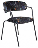 Stoel \'Glåmos\' - Zwart/Bloem