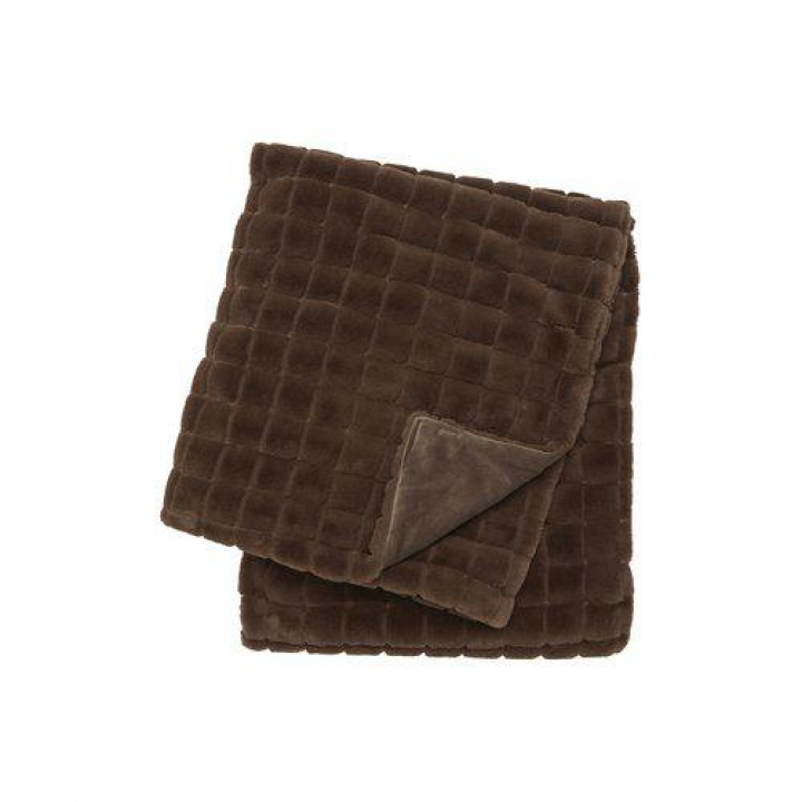 Plaid \'Luna\' 120x150 - Bruin in de groep Inrichting / Textiel / Plaids & dekens bij Reforma (1545-71-012)