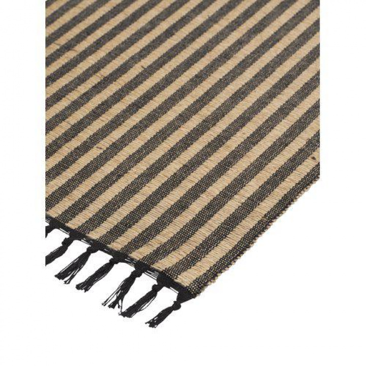 Loper \'Adam\' 33x120 - Zwart in de groep Inrichting / Textiel / Tafelkleden bij Reforma (1553-81-009)