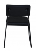 Stoel \'Ester\' - Zwart leer