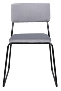 Stoel \'Ester\' - Grijs/Zwart
