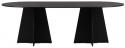 Eettafel \'Blomstermala\' 115x230cm - Zwart