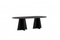 Eettafel \'Blomstermala\' 115x230cm - Zwart