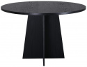 Eettafel \'Blomstermala\' Rond 110cm - Zwart