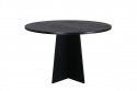 Eettafel \'Blomstermala\' Rond 110cm - Zwart