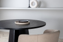 Eettafel \'Blomstermala\' Rond 110cm - Zwart