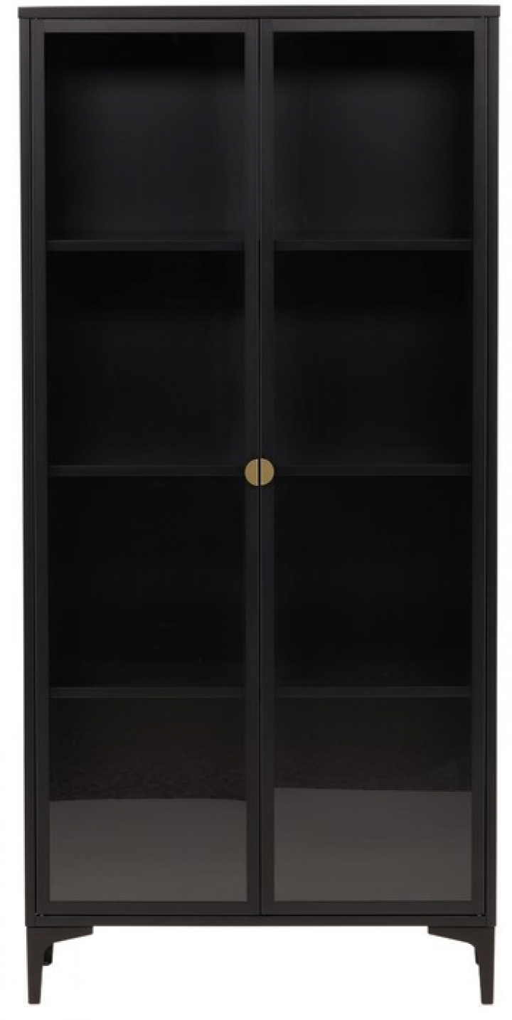 Kast \'Evenes\' 90x190cm - Zwart in de groep Meubels / Planken & opslag / Kasten en dressoirs bij Reforma (15617-208)