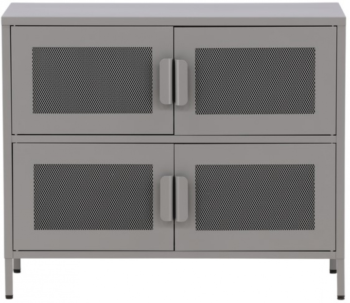 Kast \'Fjällbacka\' 90x75 - Grijs in de groep Meubels / Planken & opslag / Kasten en dressoirs bij Reforma (15629-255)