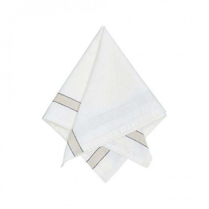Servet \'Siri\' 45x45 - Wit in de groep Inrichting / Decoratie / Overige decoratie bij Reforma (1565-83-021)