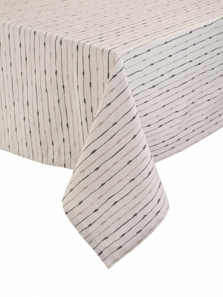 Tafelkleed \'Unni\' 145x280 - Groen in de groep Inrichting / Textiel / Tafelkleden bij Reforma (1596-85-177)
