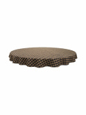 Tafelkleed \'Ava\' Rond 180 - Bruin