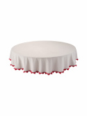 Tafelkleed \'Stine\' Rond 160 - Rood