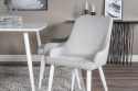 Stoel \'Folldal\' - Lichtgrijs/Wit