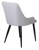Stoel \'Folldal\' - Lichtgrijs/Zwart