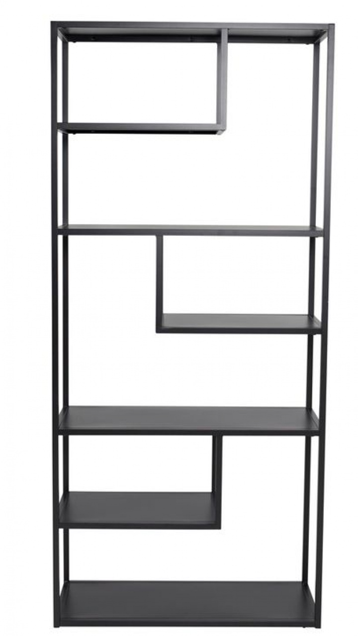 Plank \'Staal\' 85x188cm - Zwart in de groep Meubels / Planken & opslag / Boekenkasten bij Reforma (18076-208)