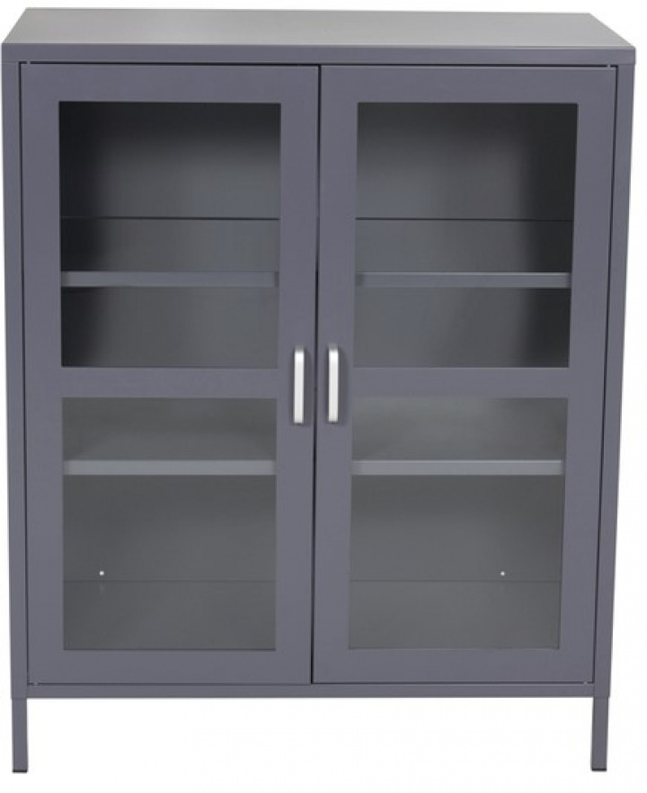 Kast \'Alva\' 80x97cm - Grijs in de groep Meubels / Planken & opslag / Kasten en dressoirs bij Reforma (18077-205)