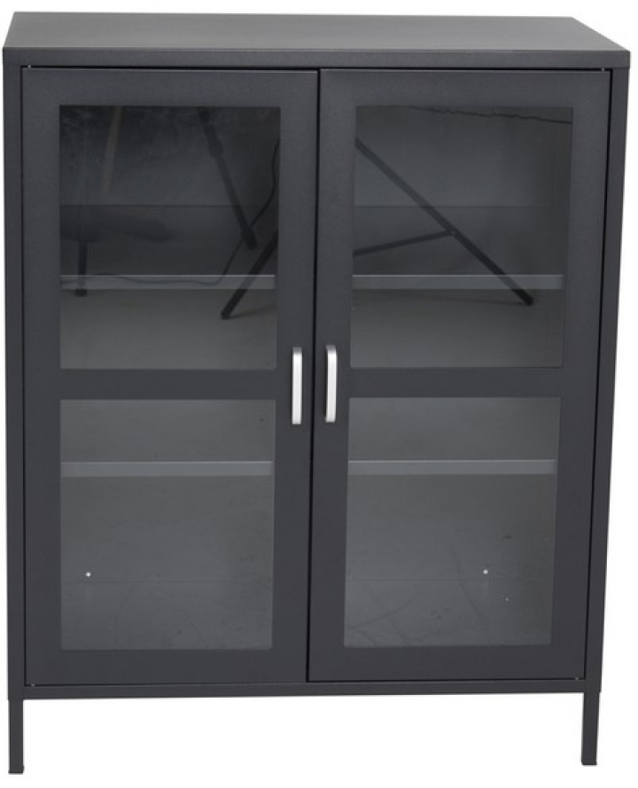 Kast \'Alva\' 80x97cm - Zwart in de groep Meubels / Planken & opslag / Kasten en dressoirs bij Reforma (18077-208)