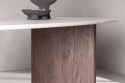 Eettafel \'Grums\' 180x90cm - Bruin/Marmel