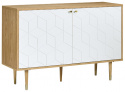 Dressoir \'Kumamoto\' - Wit/Eik