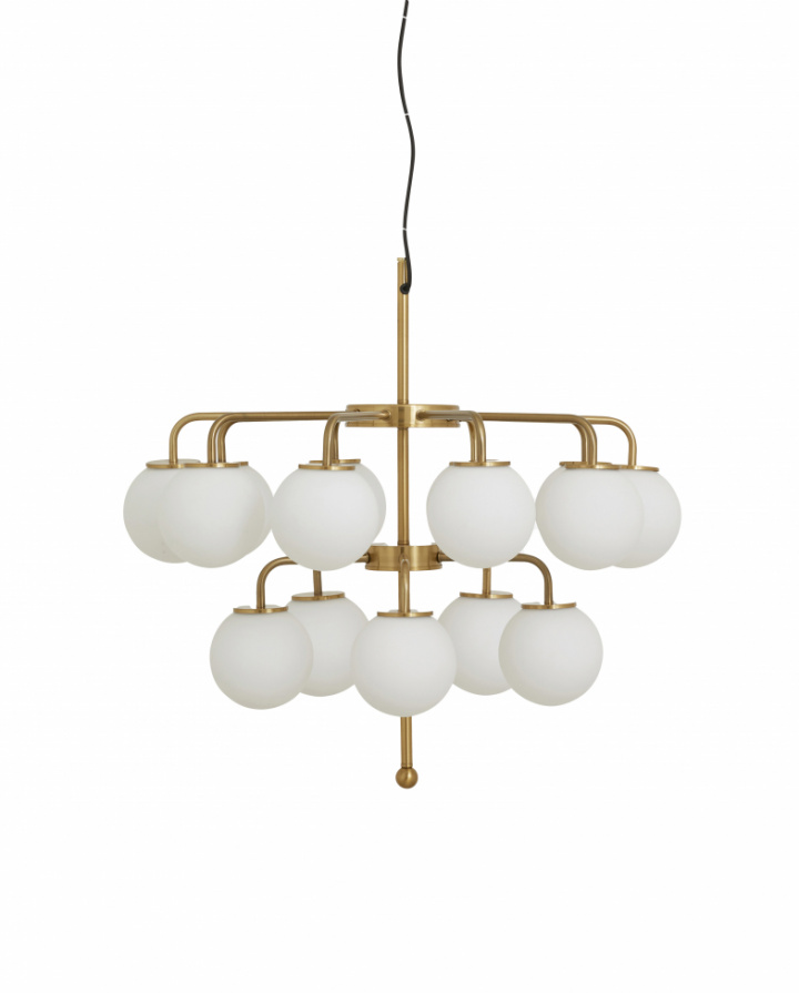Hanglamp \'Paloma\' - Wit/Messing in de groep Verlichting / Lampen / Plafonds bij Reforma (19401)