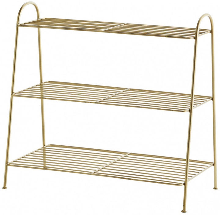 Schoenrek \'Gala\' L - Messing in de groep Meubels / Planken & opslag / Hoed- en schoenenplanken bij Reforma (19520AB)