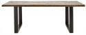 Eettafel \'Iron\' 220x100cm - Gerecycled hout 