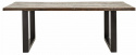 Eettafel \'Iron\' 220x100cm - Gerecycled hout 