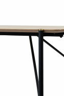 Eettafel \'Hornstull\' 160x90cm - Eik/Zwart