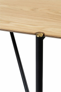 Eettafel \'Hornstull\' 160x90cm - Eik/Zwart