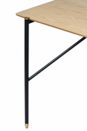 Eettafel \'Hornstull\' 160x90cm - Eik/Zwart