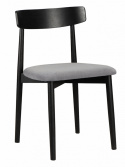 Stoel \'Ystad\' - Zwart/Grijs