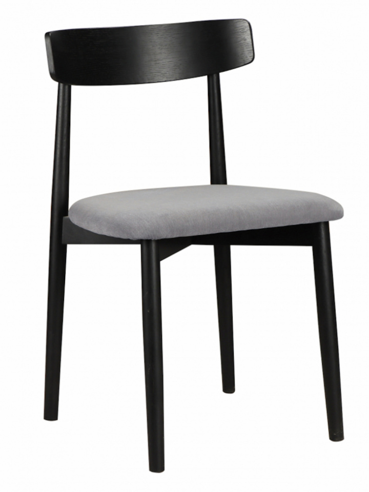 Stoel \'Ystad\' - Zwart/Grijs in de groep Meubels / Zitmeubels / Stoelen bij Reforma (19791-black-oak)