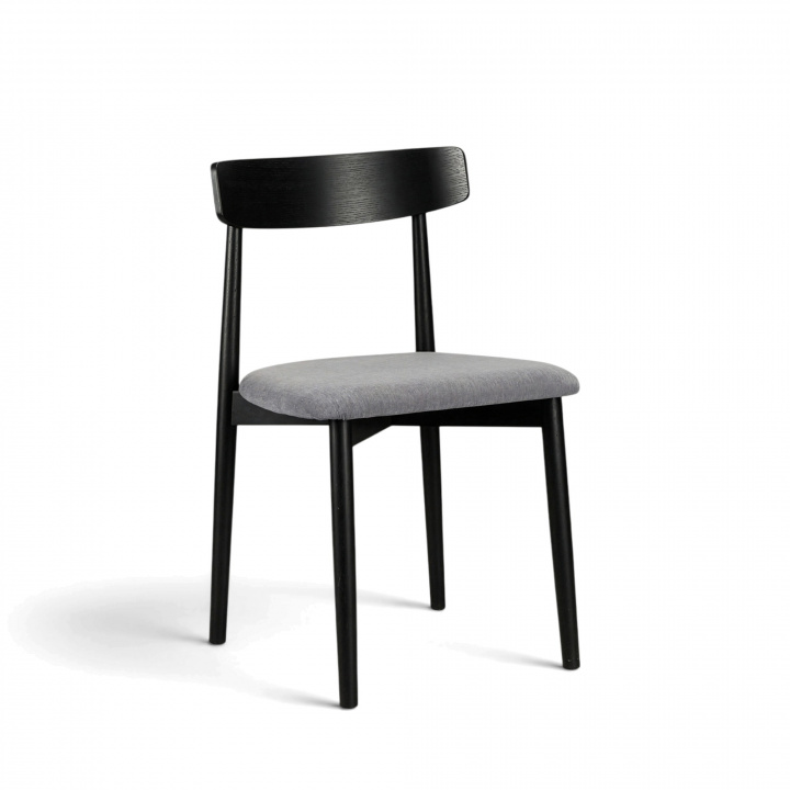 Stoel \'Ystad\' - Zwart/Grijs in de groep Meubels / Zitmeubels / Stoelen bij Reforma (19791-black-oak)