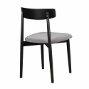Stoel \'Ystad\' - Zwart/Grijs