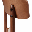 Stoel \'Ystad\' - Noten/beige