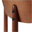 Stoel \'Ystad\' - Noten/beige