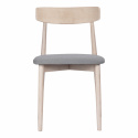 Stoel \'Ystad\' - Wit eik/Grijs