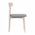 Stoel \'Ystad\' - Wit eik/Grijs