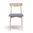 Stoel \'Ystad\' - Wit eik/Grijs