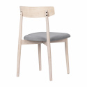 Stoel \'Ystad\' - Wit eik/Grijs