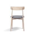 Stoel \'Ystad\' - Wit eik/Grijs