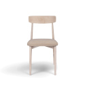 Stoel \'Ystad\' - Wit eik/Beige