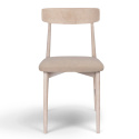 Stoel \'Ystad\' - Wit eik/Beige