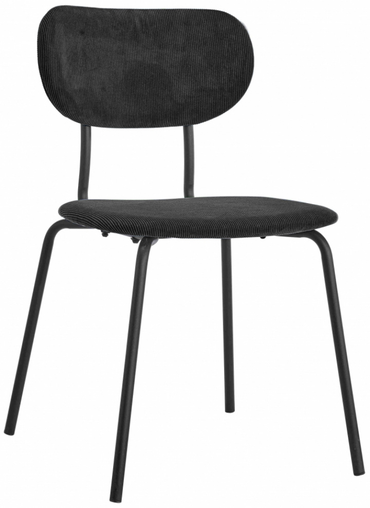 Stoel \'Kungsholmen\' - Donkergrijs/Zwart in de groep Meubels / Zitmeubels / Stoelen bij Reforma (19798-black)
