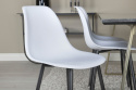Stoel \'Eidsberg\' Kunststof - Wit/Zwart