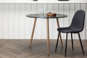 Eettafel \'Palermo\' Rond 90cm- Zwart