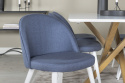 Stoel \'Elverum\' - Blauw/Wit