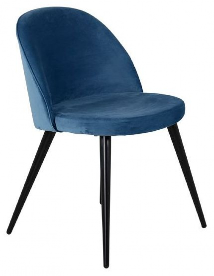 Stoel \'Elverum\' - Blauw/Zwart in de groep Meubels / Zitmeubels / Stoelen bij Reforma (19924-887)