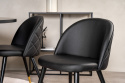 Stoel \'Elverum\' - Zwart leer