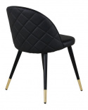 Stoel \'Elverum\' - Zwart leer